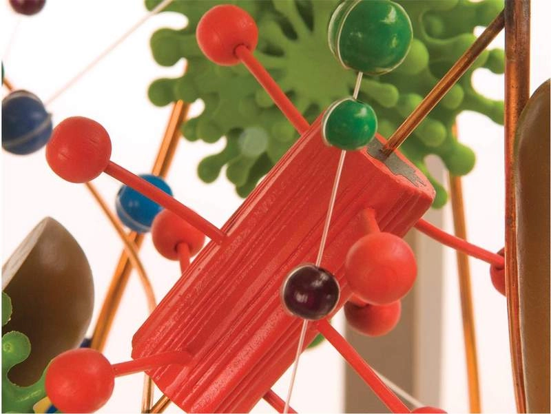 Модель клетки из стекла, увеличение ×40000