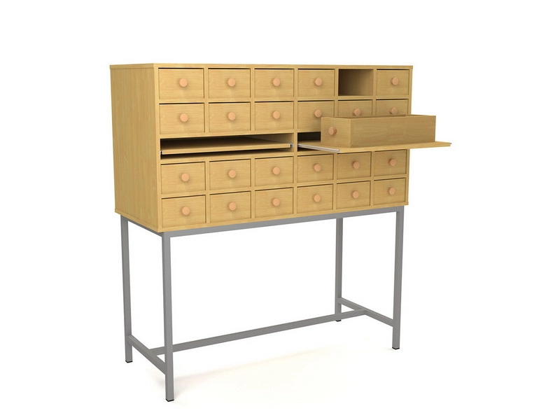 Шкаф картотечный 2 секции — 24 отделения, ДСП 16 мм