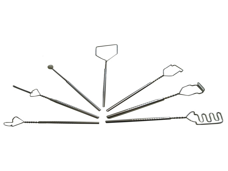 Набор логопедических зондов из нержавеющей стали (7 шт.)