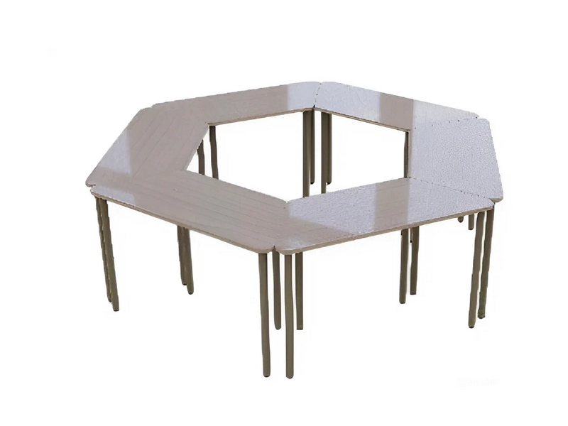 Регулируемый модульный стол‑трапеция 1200×500 мм