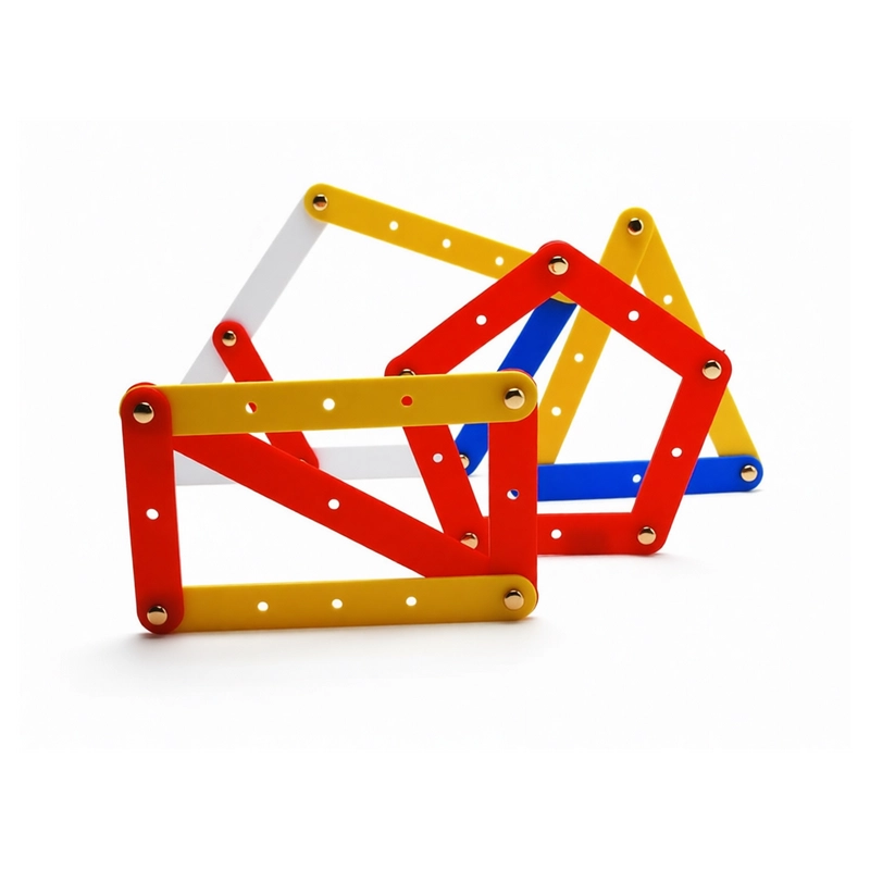 Плоский конструктор геометрических фигур, 68 элементов