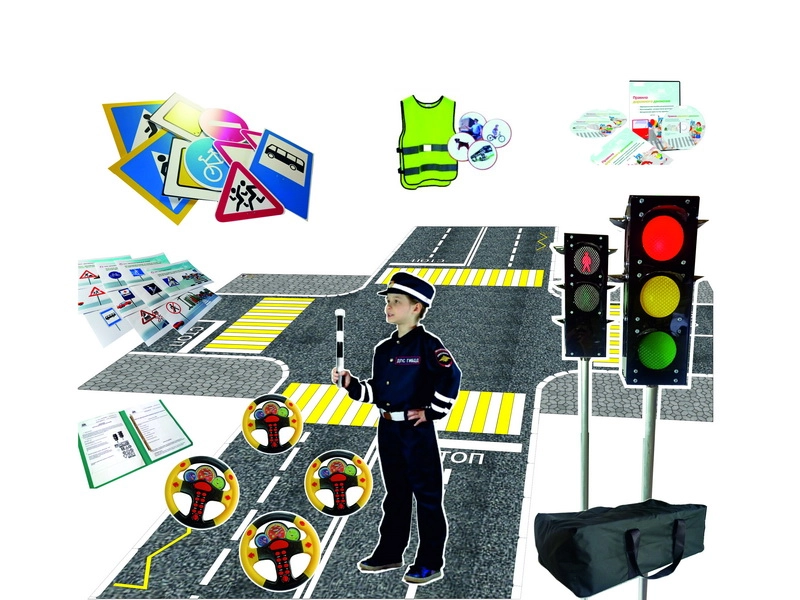 Обучающий автогородок «Юный знаток» №1 — мобильный комплект