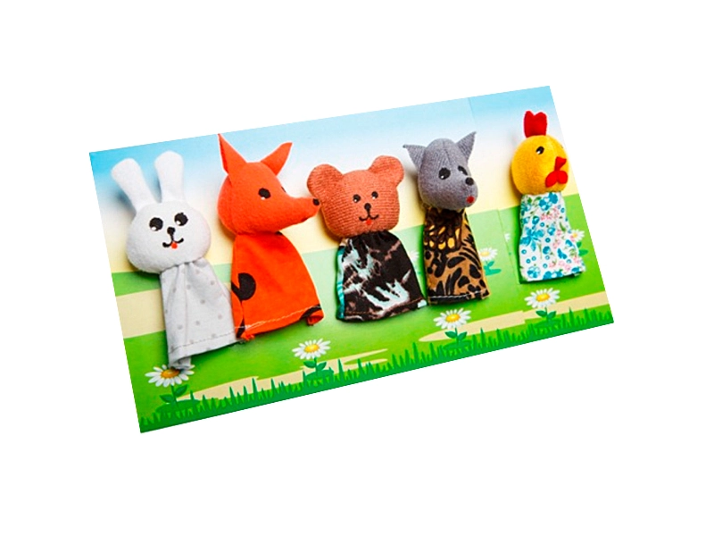 Заюшкина избушка — набор пальчиковых кукол для логопеда