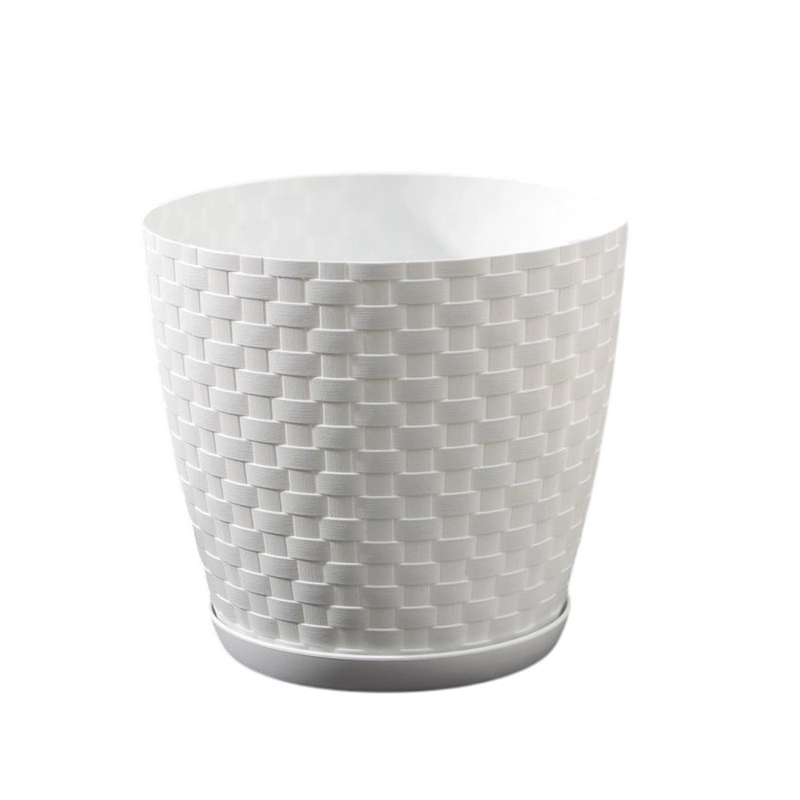 Набор кашпо 15×14 см, белые (3 шт.)