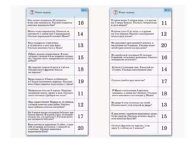 Обучающий калейдоскоп: сложение и вычитание до 20, 10 карт