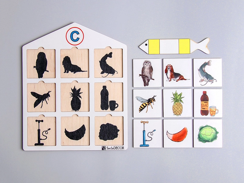 Теневое лото «Звук С» 27×22,5 см