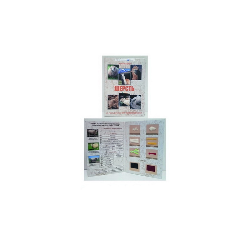 Набор «Шерсть и стадии переработки» — складная папка