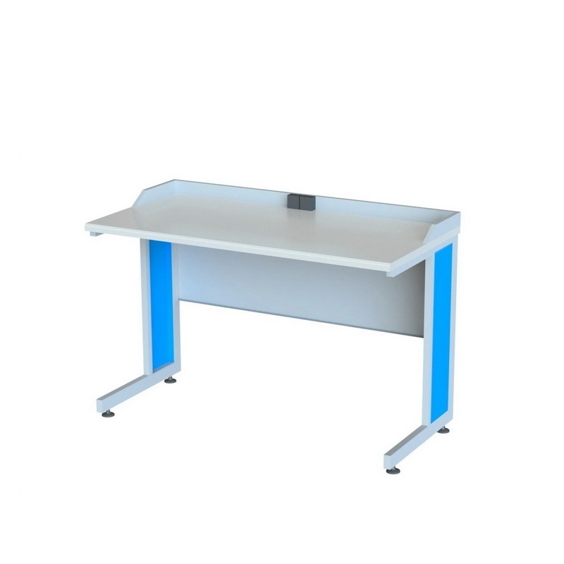 Стол лабораторный ученический физический c бортиком и розетками 42В