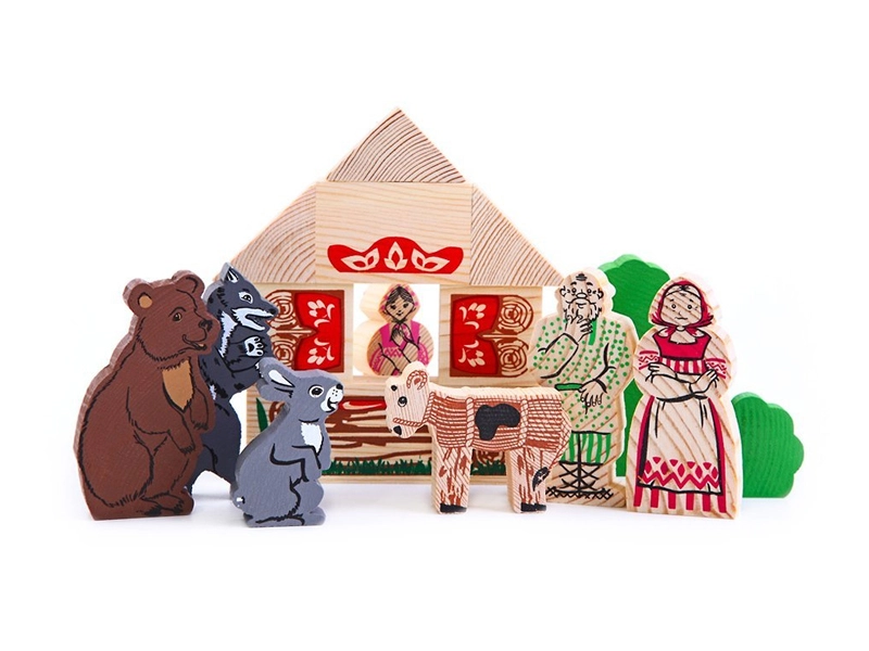 Конструктор «Сказки» из дерева, набор фигур