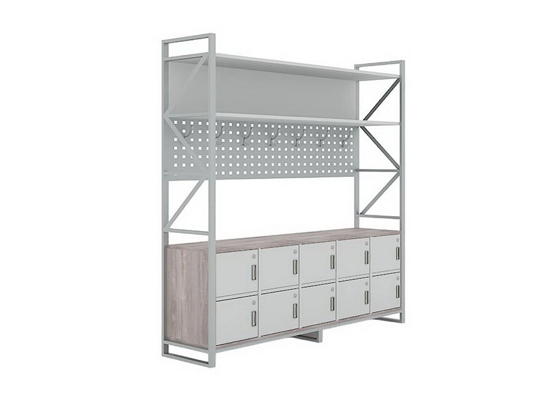 Односторонняя вешалка для гардероба с тумбой (ДОБ-04)