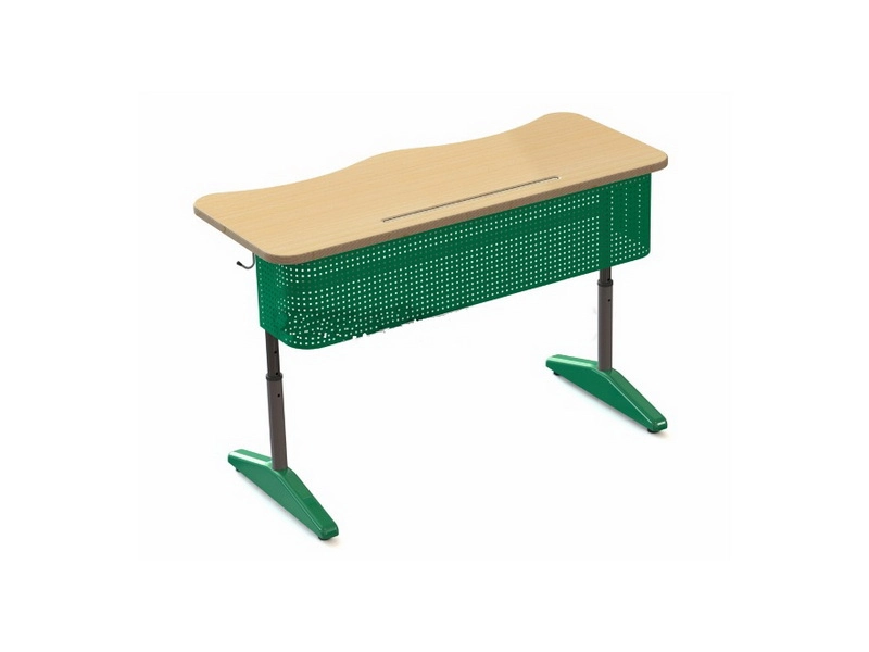 Парa школьная двухместная с перфо‑экраном