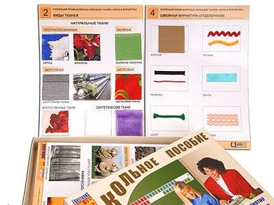 Пособие: промышленные образцы тканей и фурнитуры ЭДГ-7746