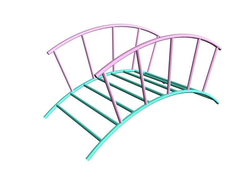 Мостик ВЗС-ИО 08 на стальном каркасе