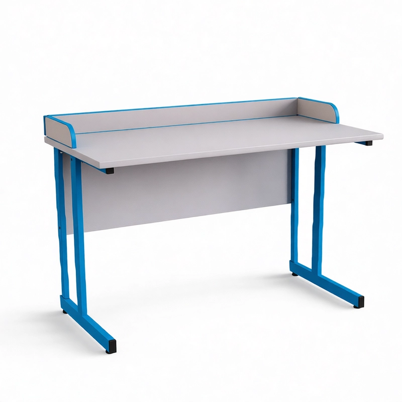 Ученический стол на прямой трубе 1200×600×760 мм