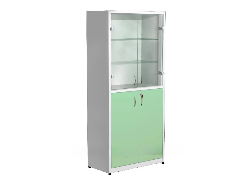<h1>Шкаф медикаментный 700х300х1750 с комбинированными дверцами</h1>