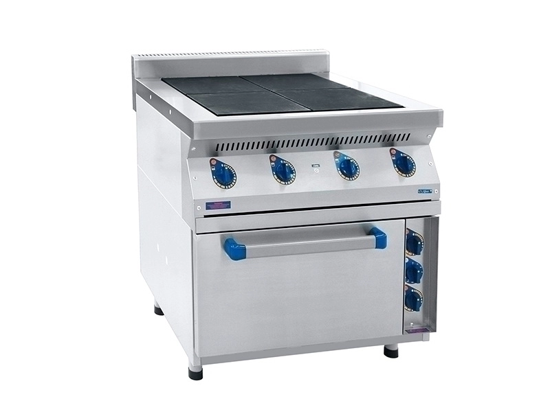 Электроплита с 4 чугунными конфорками и духовым шкафом