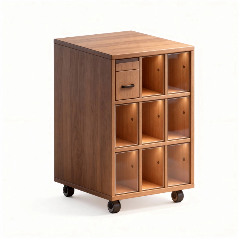 Шкаф-тумба для формуляров, 9 выдвижных секций