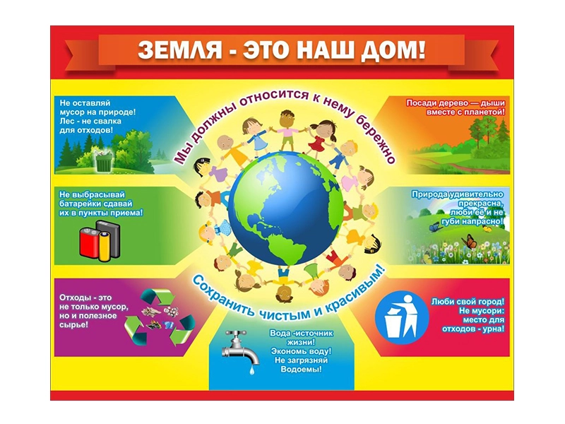 Стенд «Земля — наш дом» (без карманов)