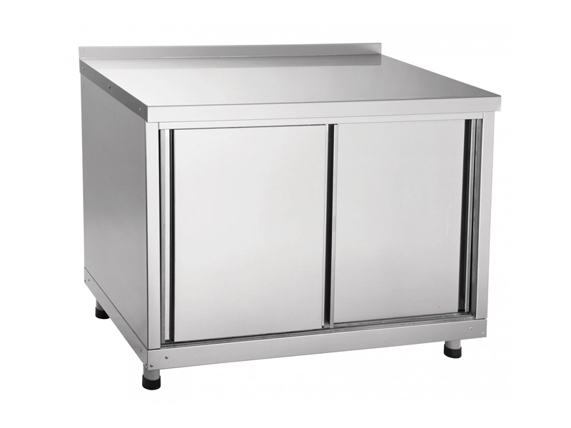 Пристенный стол-тумба купе 1000×600×860 мм, нерж.