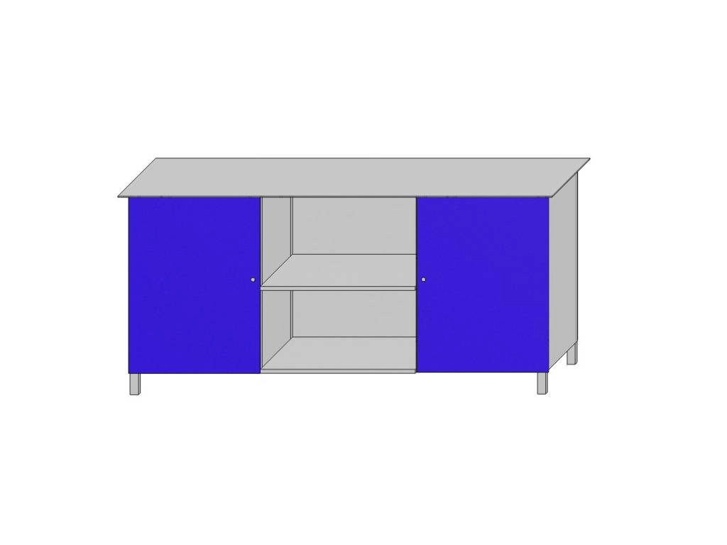 Двухтумбовый верстак серии «Класс», нагрузка до 1,5 т