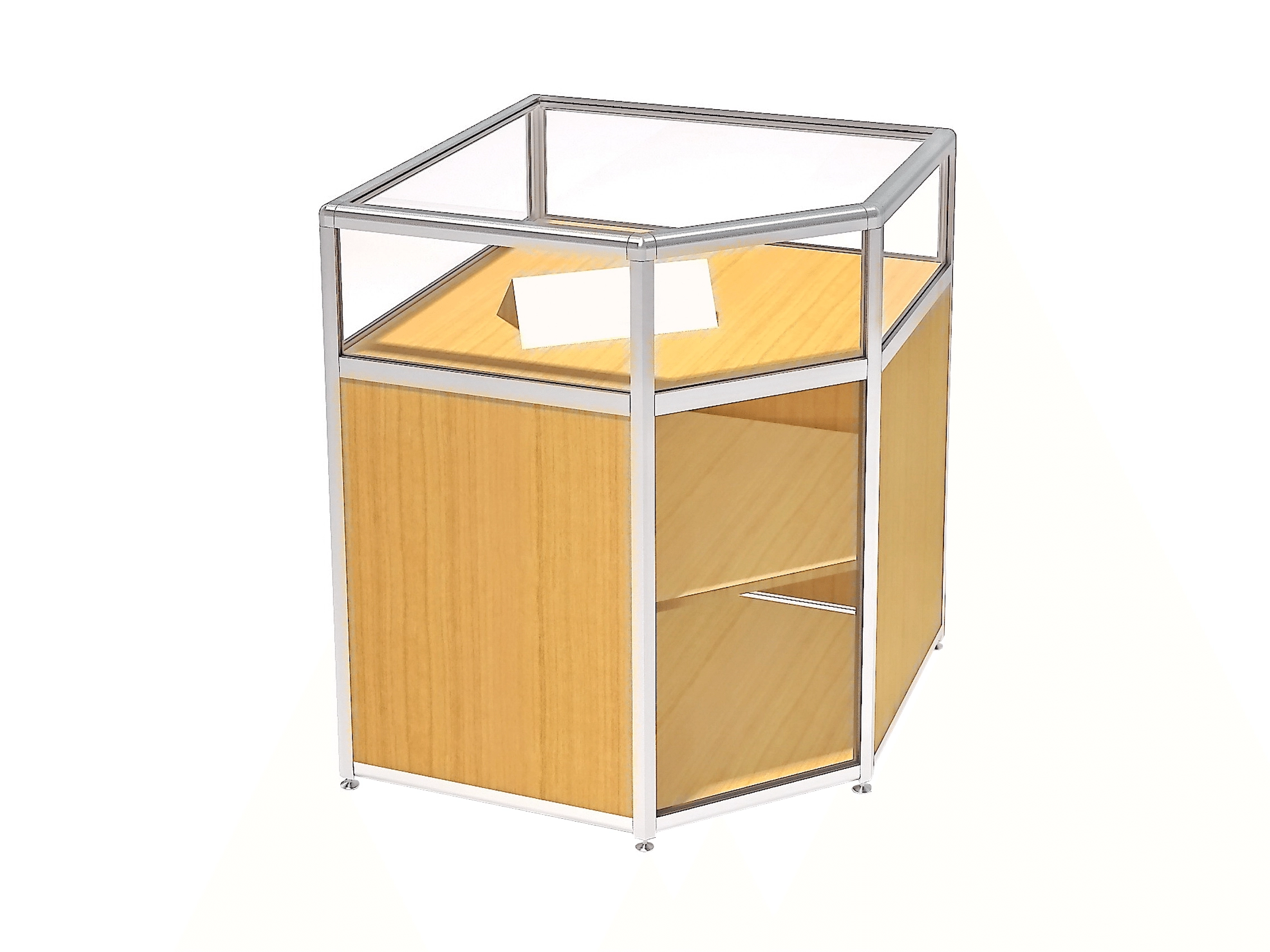 Угловая витрина Еврошоп ПДА-01.07У