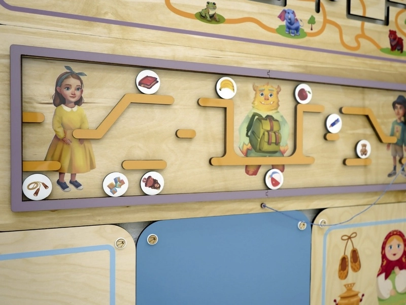 Настенная панель English Buddy — 4 интерактивных модуля