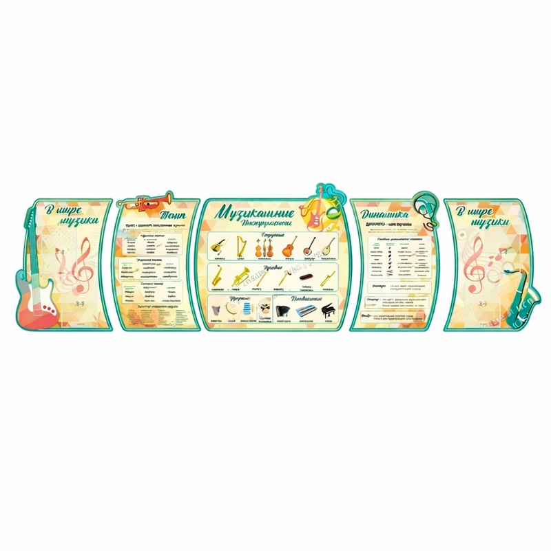 Комплект стендов в кабинет музыки КАЛП-ШК-3854