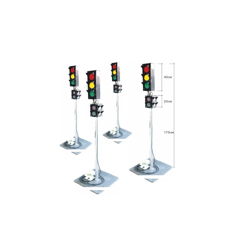 Комплект 4 светофора ZSK-018 с дистанционным пультом