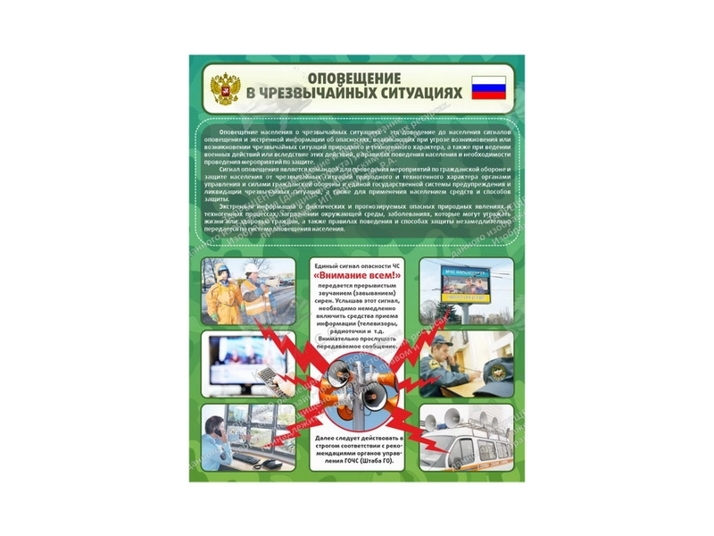 Наглядное пособие «Охрана зданий» зелёное