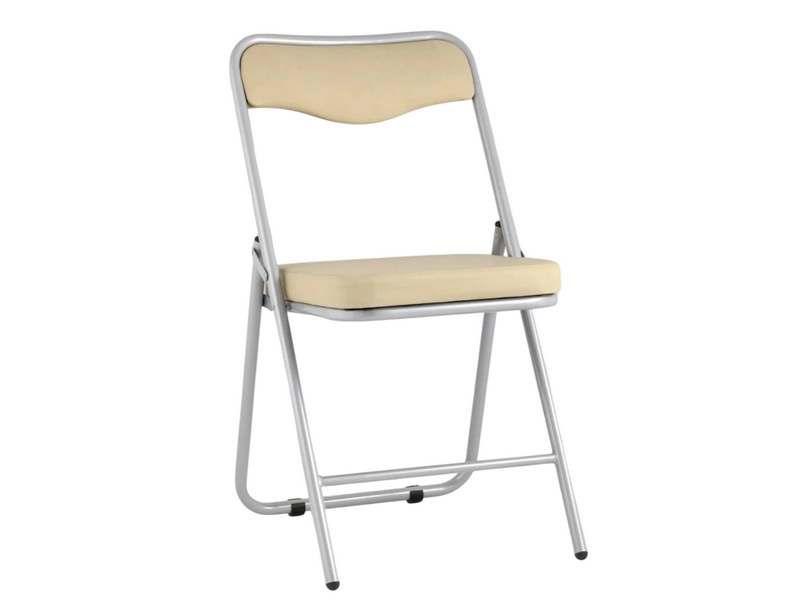 Складной стул экокожа, каркас металлик