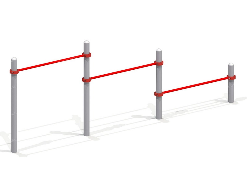 Комплекс турников KSI-006445 — 3 уровня для школы
