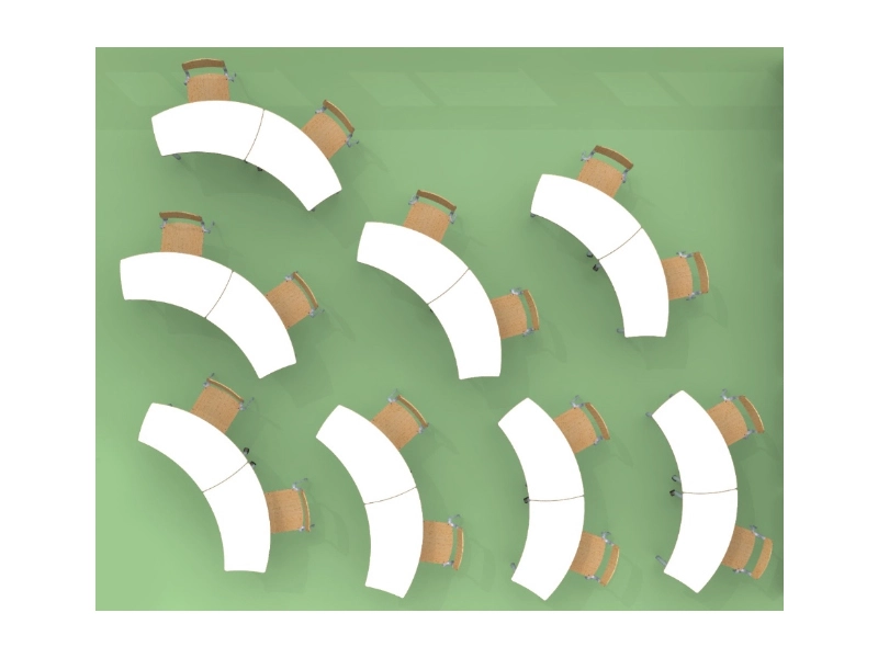 <h1>Ученический стол‑трансформер «Ромашка Л» с каркасом RAL 7040</h1>