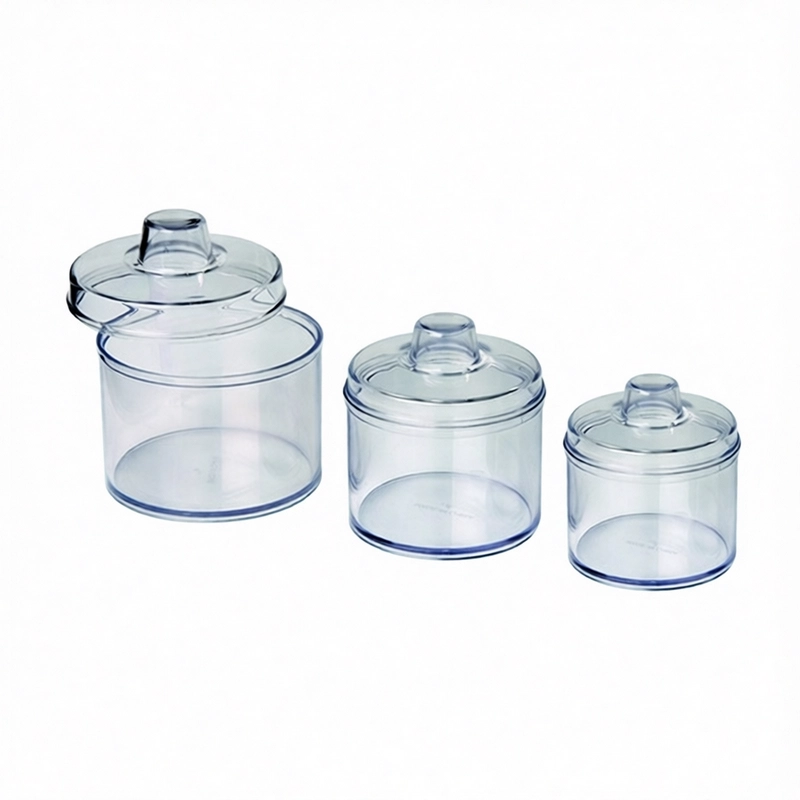 Cтаканы лабораторные с крышкой 3 шт