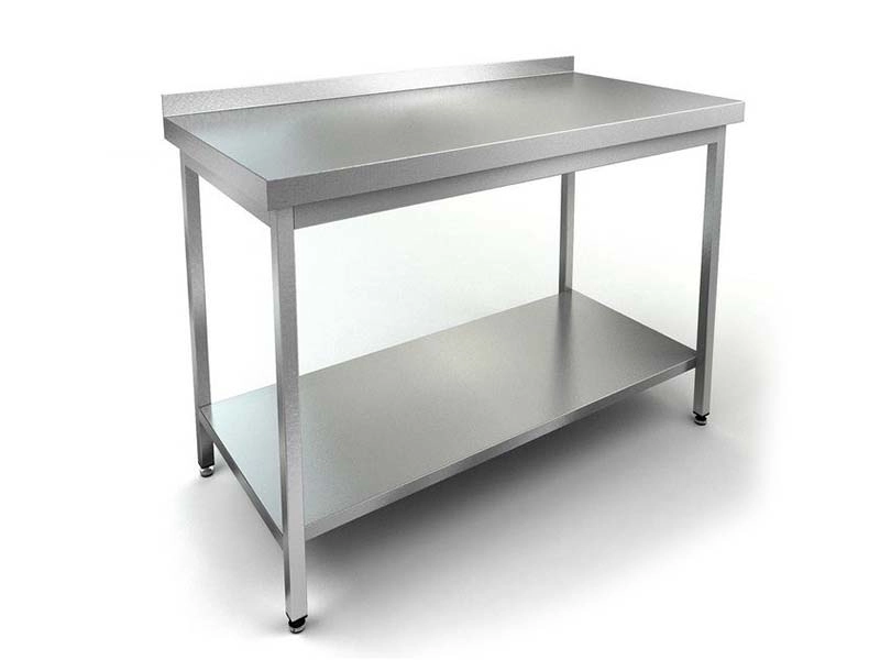Производственный стол-остров 60х60х85 см, нерж. каркас