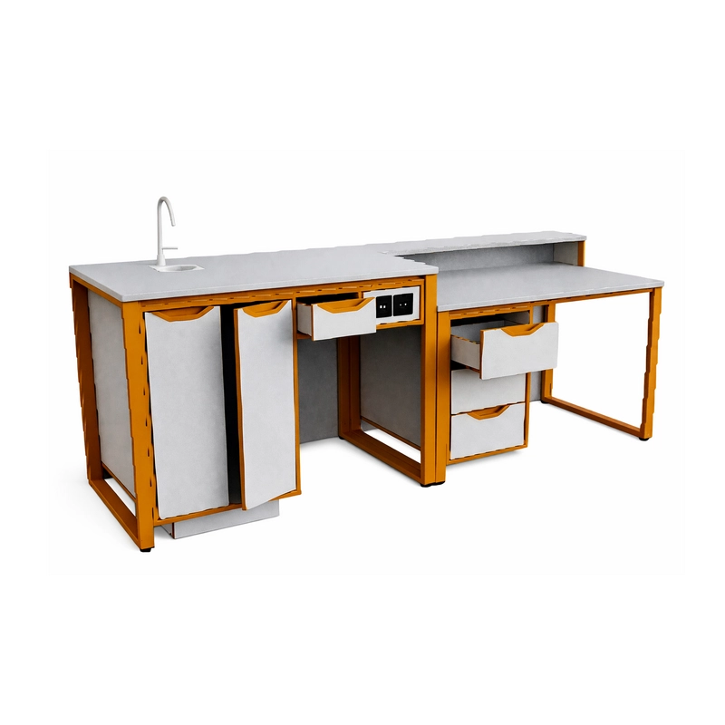 Школьный демонстрационный стол АЛКМ-Лаб-15, ЛДСП 26 мм