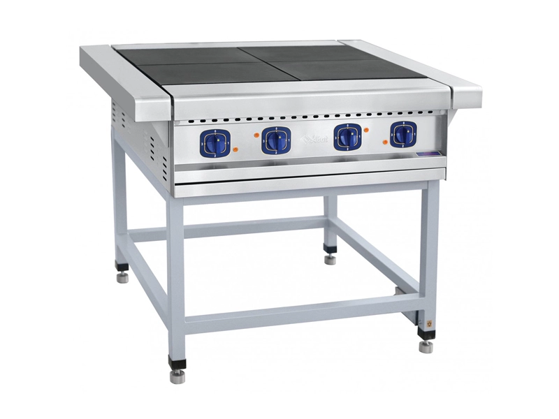 Плита электрическая на подставке, нерж.ст., 4 конфорки, 1050 x 850 x 860 мм