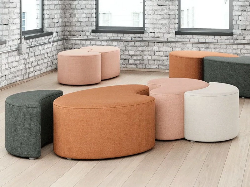 Компактный пуф «Поинт» L27‑1P, размеры 490×450×460 мм