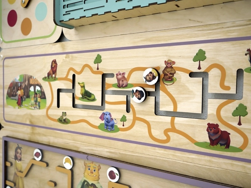 Настенная панель English Buddy — 4 интерактивных модуля