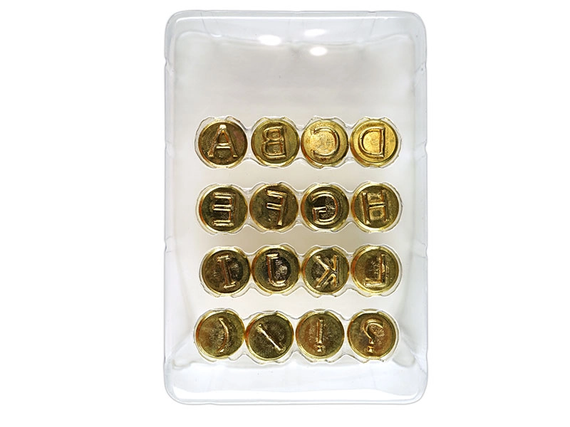 Штампы для выжигания букв A–L — 16 элементов