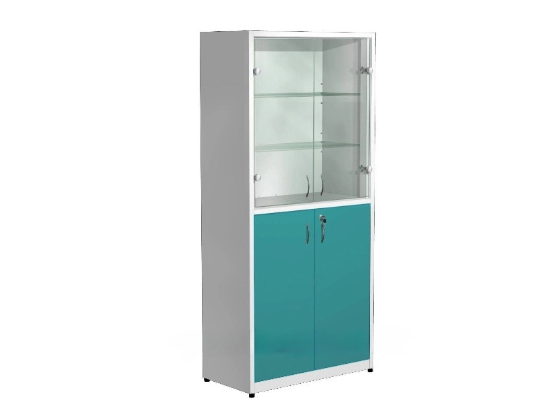 <h1>Шкаф медикаментный 700х300х1750 с комбинированными дверцами</h1>