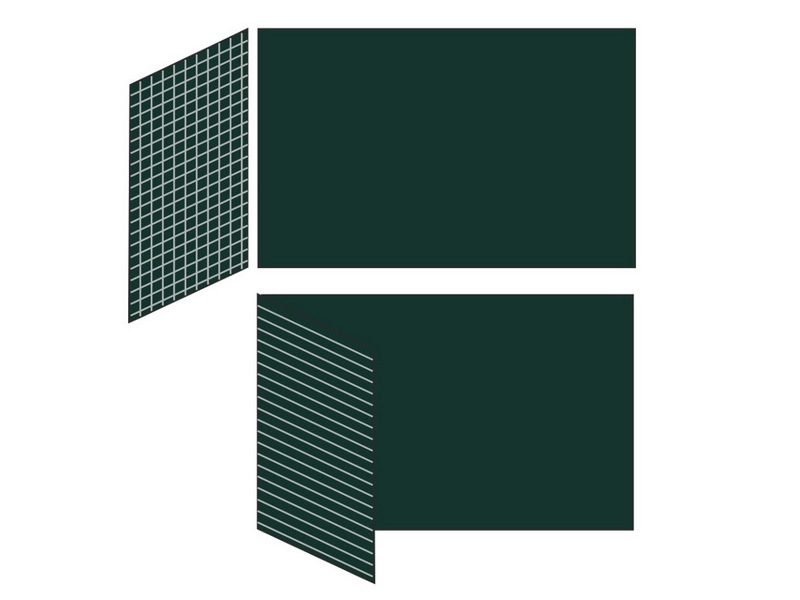 Двухэлементная магнитно-меловая доска 100х225 — левая створка