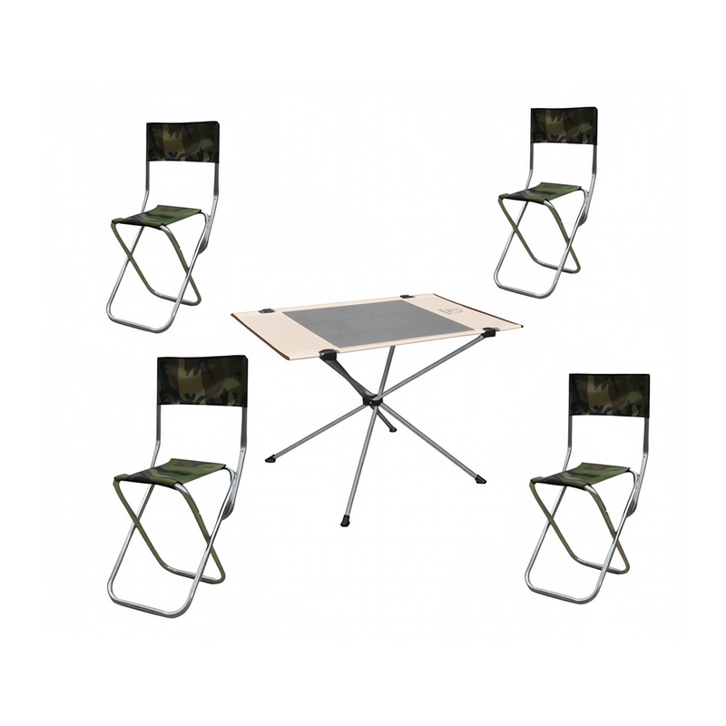 Комплект складной: стол 820×560×530 мм + 4 раскладных стула