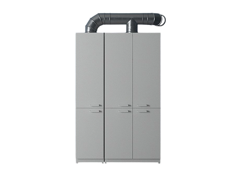 Шкаф для химреактивов 800×450×2000 с фланцем 200 мм