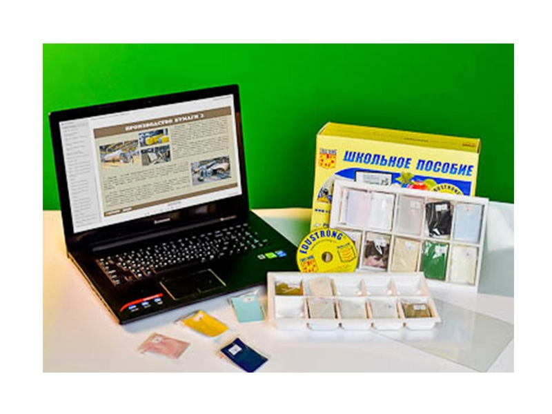 Набор "Бумага и картон" — 21 вид образцов