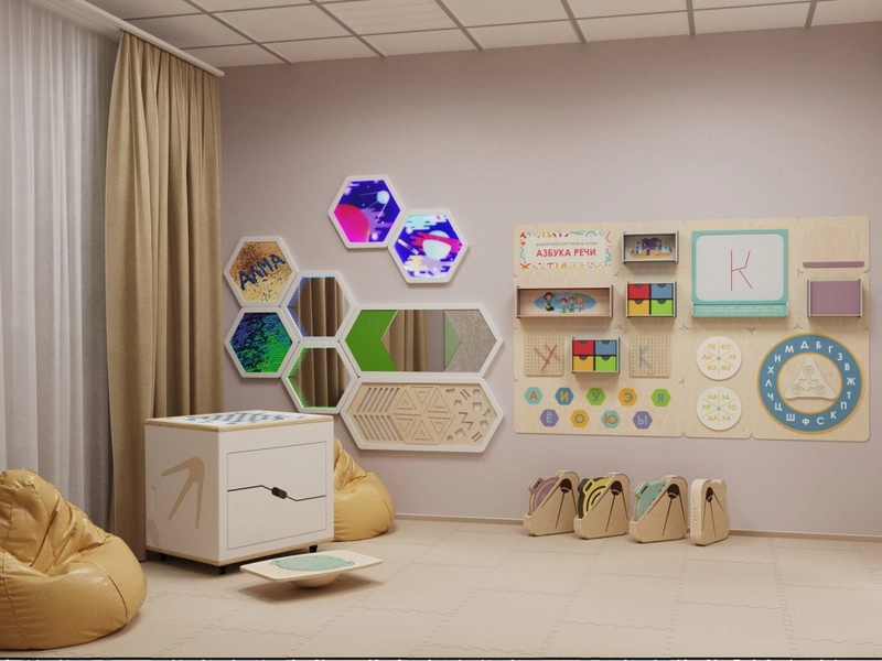 Оснащение кабинета логопеда, площадь 16 кв.м