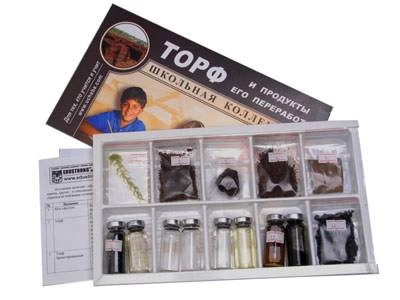 Коллекция образцов Торф и продукты его переработки