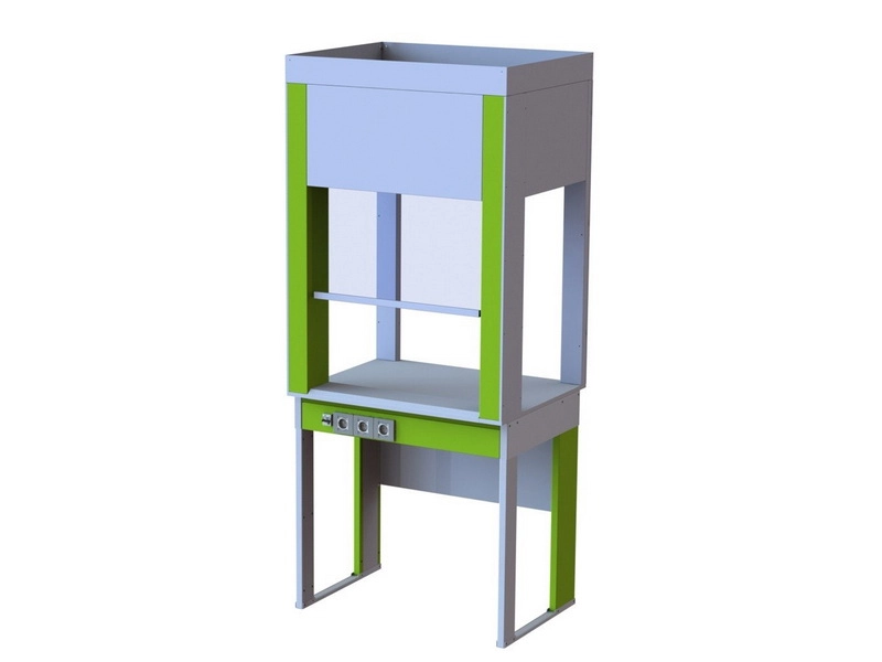 Демонстрационный вытяжной шкаф 900 мм (оранжевый)