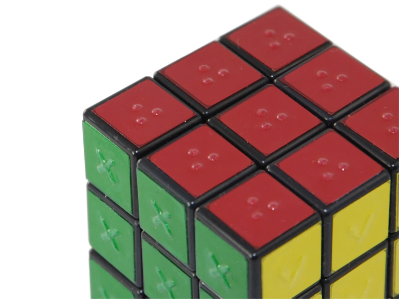 Тактильный кубик Рубика для незрячих