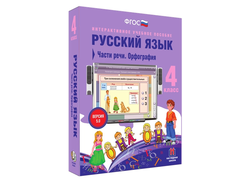 Части речи и орфография — Русский язык 4 класс (учебный CD)