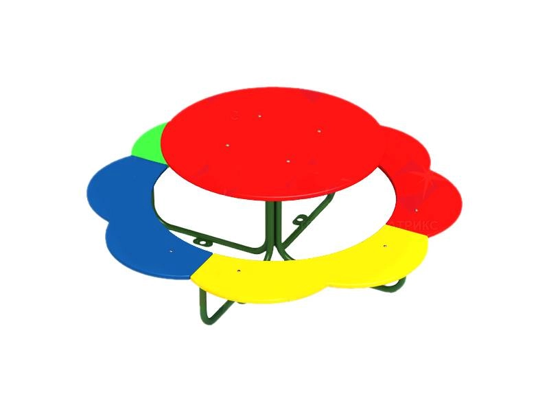 Детский столик "Ромашка" на металлическом каркасе